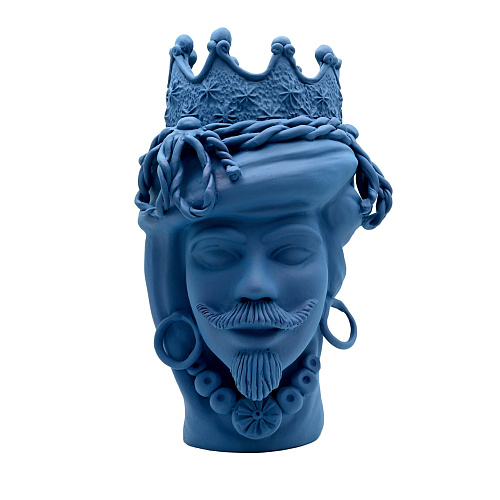 Testa di Moro Blu Scultura