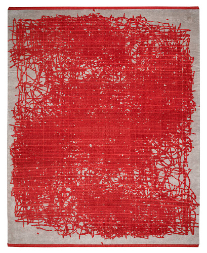 Tappeto Grid Enjoy Rosso