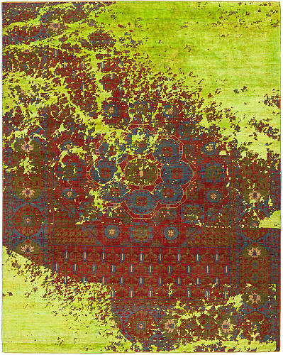 Tappeto Mamluk Kensington Raved Verde Neon
