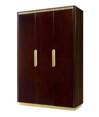 Credenza in Legno Scuro a 3 Ante